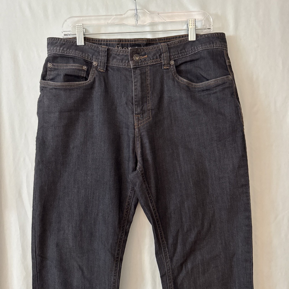 PrAna Pants Men 32x32 DARK BLUE Slim Fit Organic Cotton Blend 5 Pocket Chino